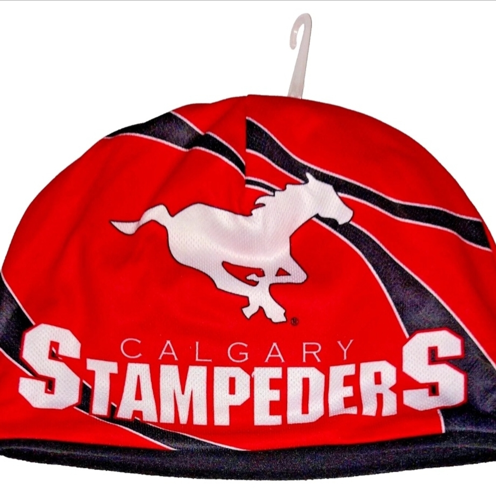 Calgary Stampeders Red Beanie with White Logo
